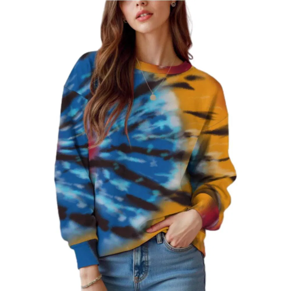 Trendy Women Pullover Sweatshirt Chic Urban Streetwear Loose Fit Lounge Wear Hoodie
