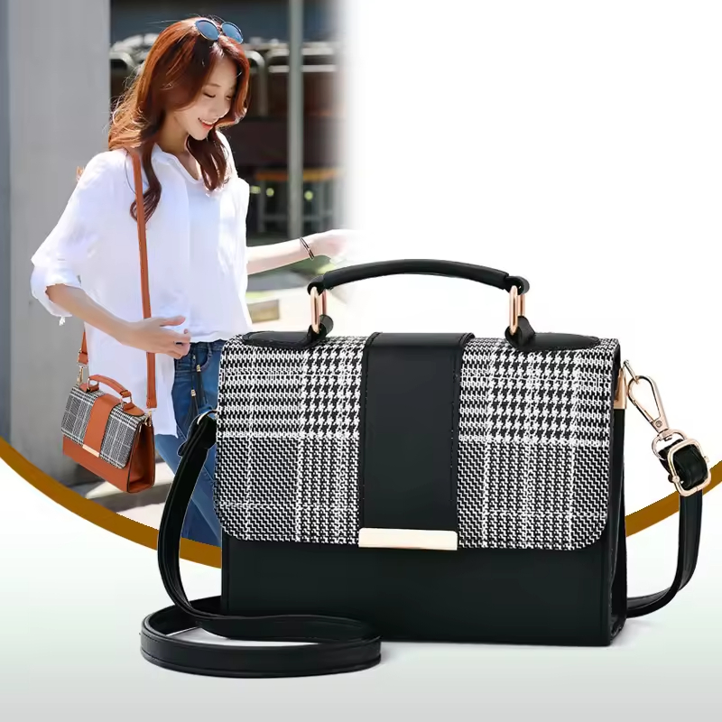2024 New Women's Handheld Leather Bag Fashion Versatile All Year Round Versatile