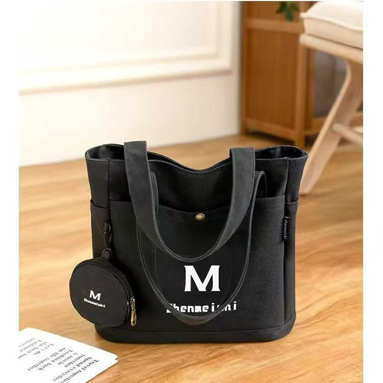 Versatile Chic Canvas Tote - Sustainable Fashion for Women