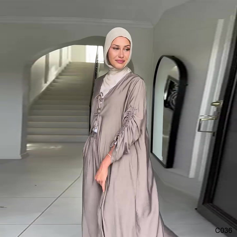 Modest Fashion Abaya and Pants Set for Muslim Women