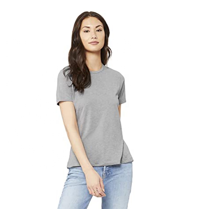 Bella Canvas Custom Apparel Women's Fine Jersey Classic Short Sleeve Plus Size Breathable Quick Dry Regular Fit T-Shirt GF-21309