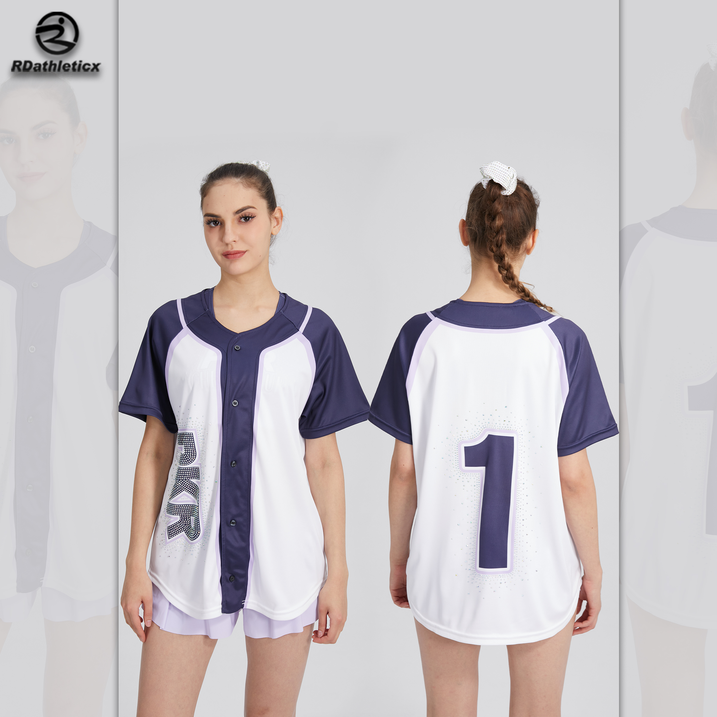 Wholesale Oem Sublimation Plain Blank Baseball Jersey T Shirt Custom Baseball Jerseys for Women