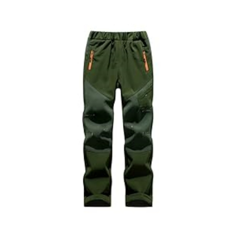 Outdoor Child Unisex Fitness Softshell Insulated Waterproof Kids Wear Cargo Pants Trousers