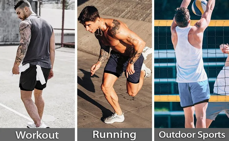 Men's Double Layer Golf Shorts