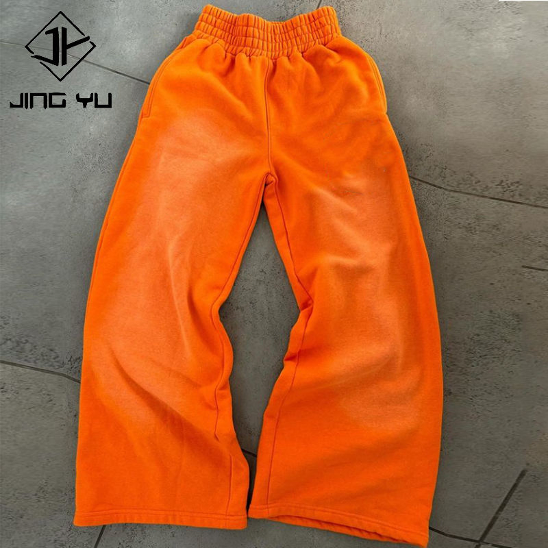 Custom Heavyweight Stacked Straight Baggy Oversized Jogger Pants Men Sweatpants