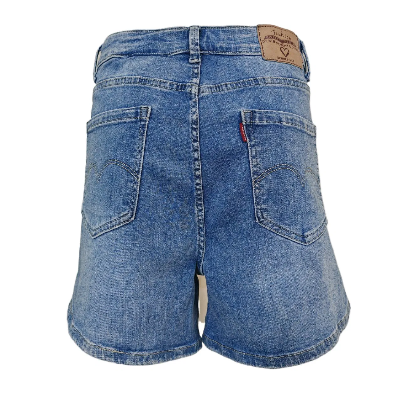 2025 Custom Design Summer Women's Hot Shorts High Waist Solid Color Woman Denim Shorts for Women