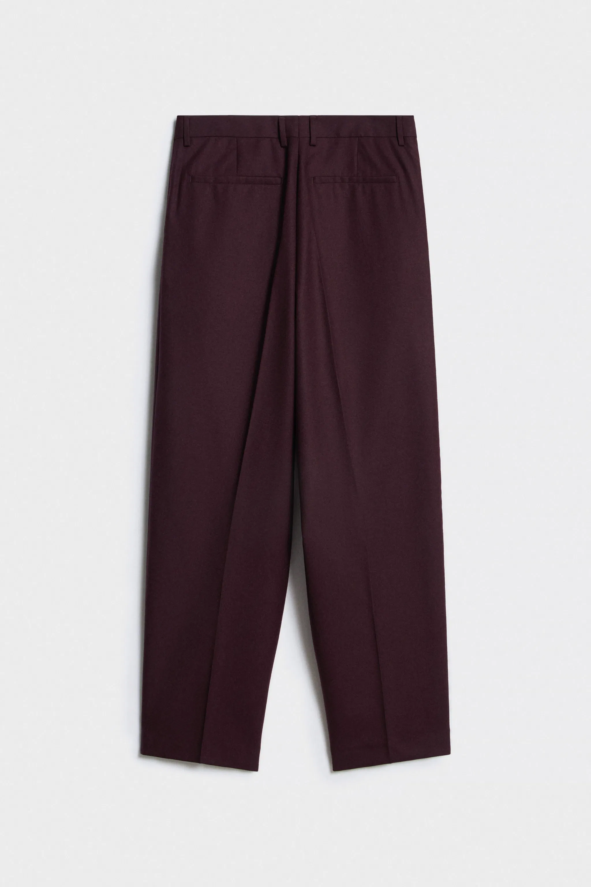 Tailored Men's Formal Suit Pants Customized Wholesale Pleated Pure Wool Fabric Trousers for Man Official Wear