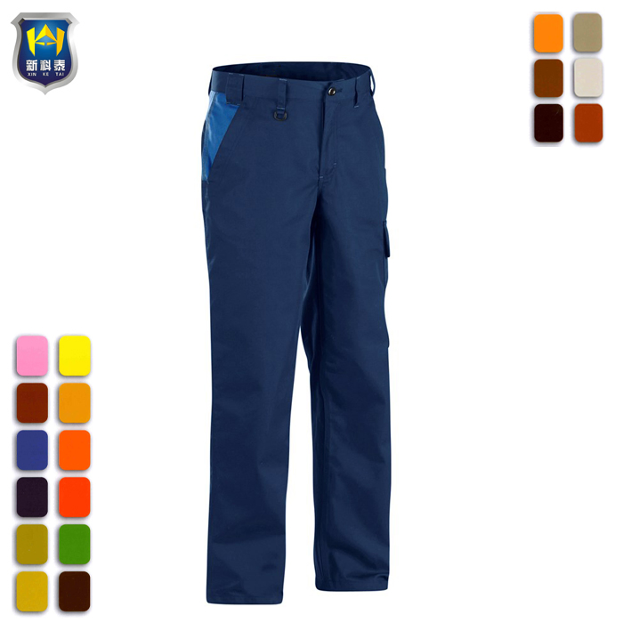 Baggy Cornflower Blue Mens Cargo Trousers