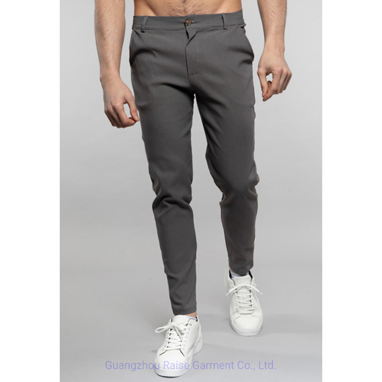 High Quality Casual Trouser Men's Cotton Elsatane Chino Pants