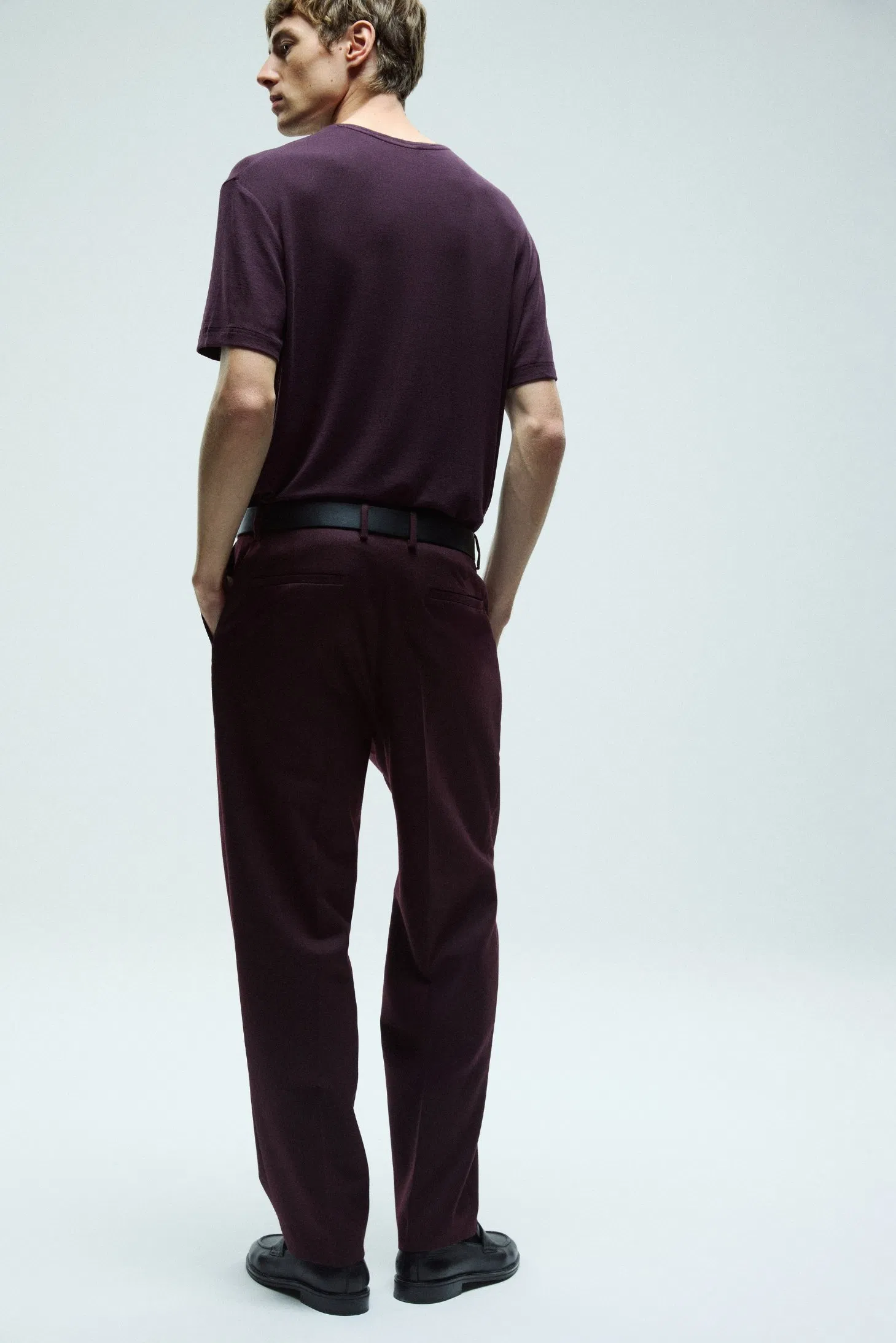 Tailored Men's Formal Suit Pants Customized Wholesale Pleated Pure Wool Fabric Trousers for Man Official Wear