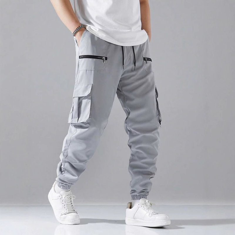 Customizable High Quality Canvas Breathable Slim Fit Multi-Pocket Men's Cargo Trousers