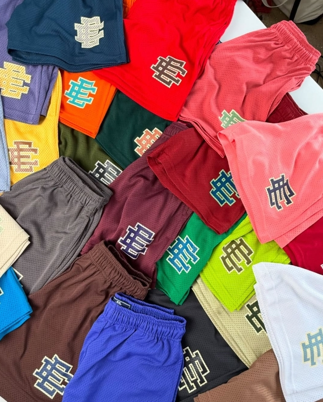 New Eric Emanuel Athletic Shorts with Drawstring and Side Pockets