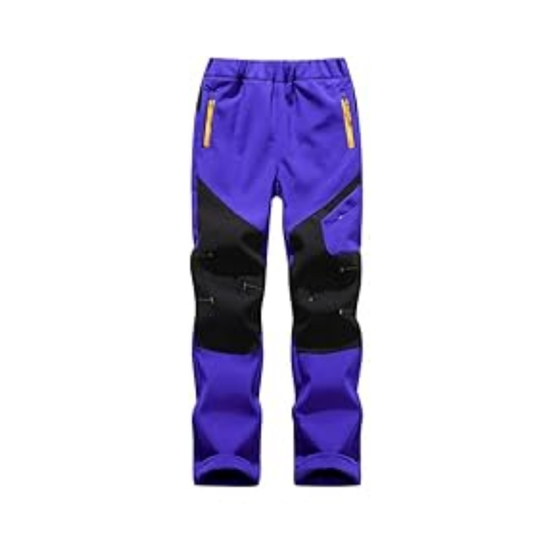 Outdoor Child Unisex Fitness Softshell Insulated Waterproof Kids Wear Cargo Pants Trousers