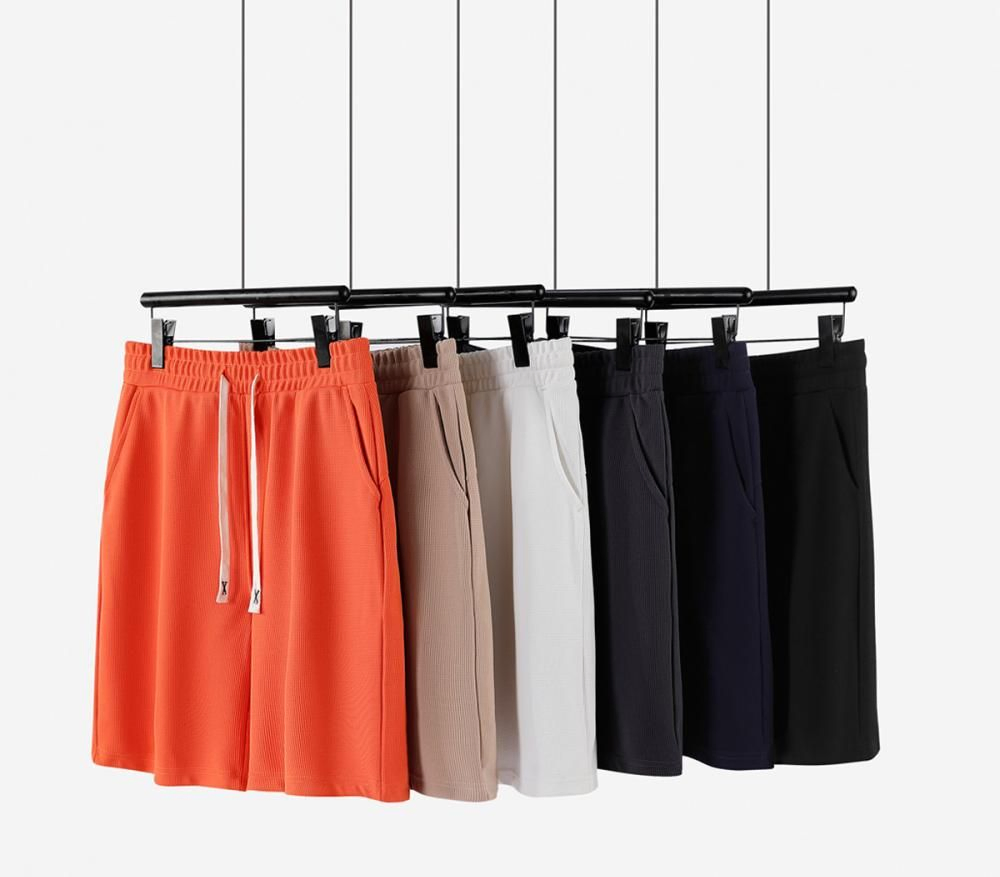 Wholesale Men's Lightweight Waffle Grid Athletic Shorts for All-Day Wear