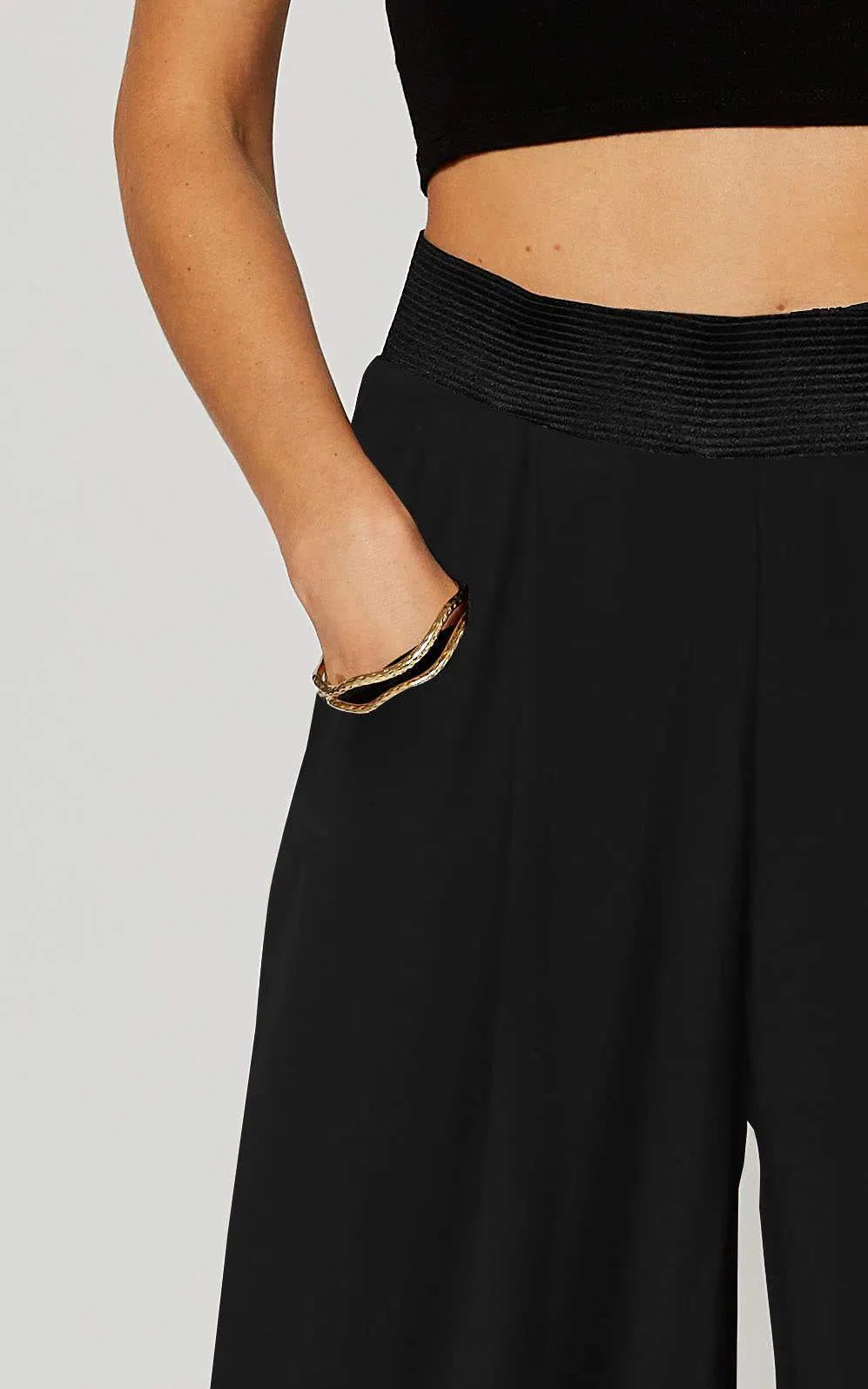 Chic High Waist Wide Leg Trousers for Women Office Wear