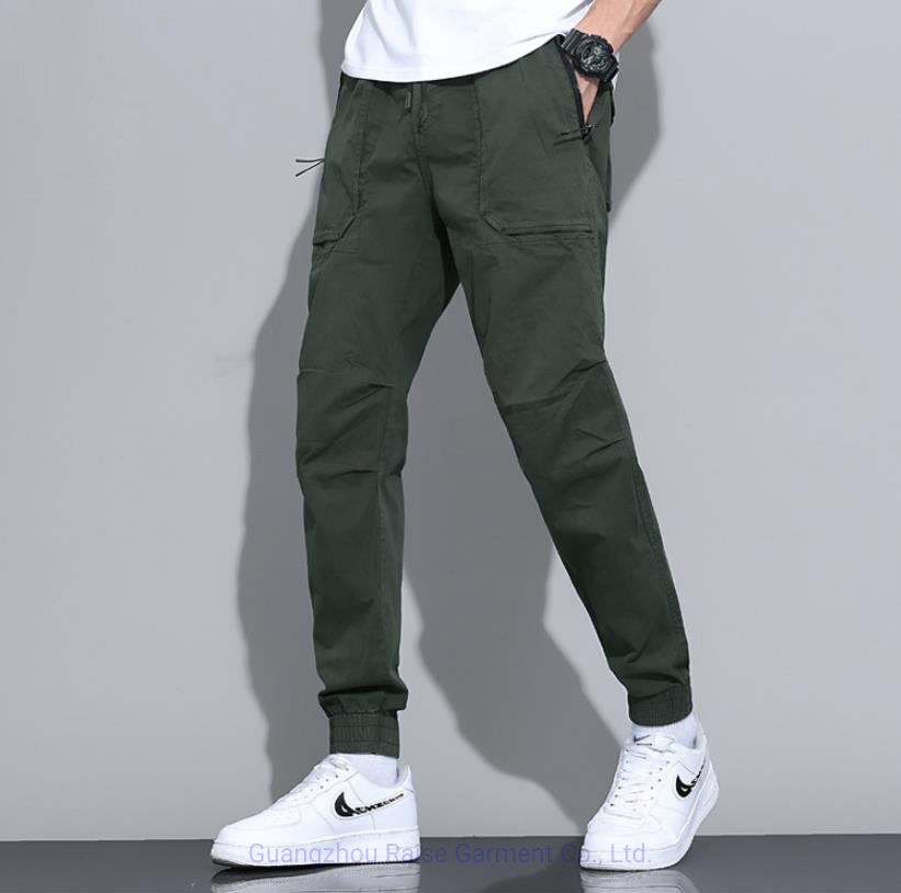 Fashion Men′ S 100% Cotton Chino Cargo Pants