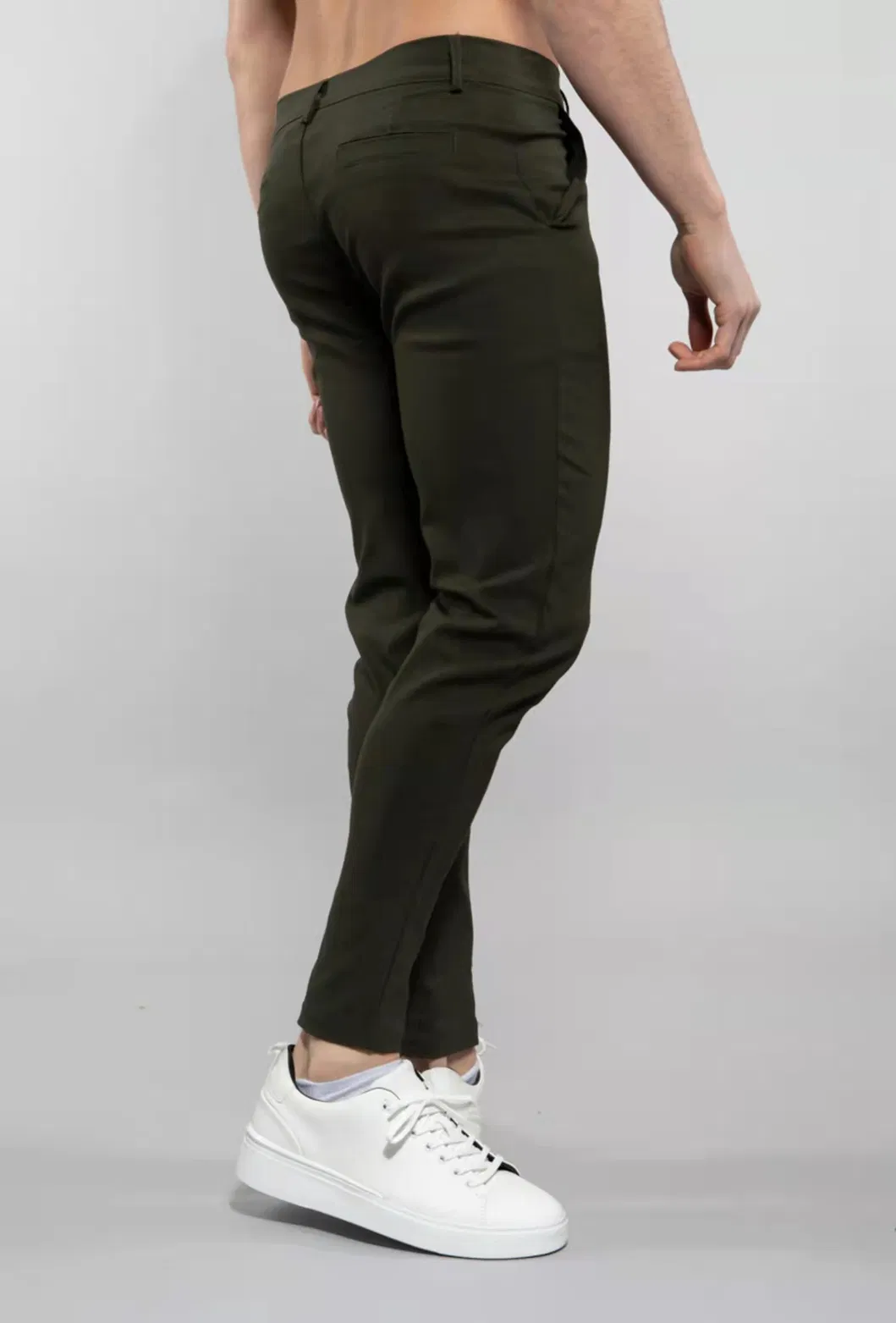 Casual Trouser Men's Cotton Elsatane Chino Pants