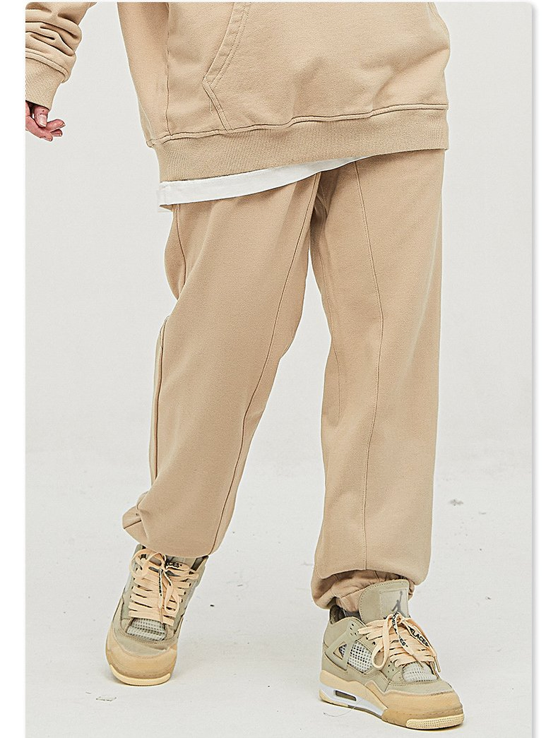 Wholesale Men's Terry 100% Cotton 380 GSM Sweatpants Fashion Jogger Pants Streetwear Men Jeans Sports Wear Trousers Track Pants