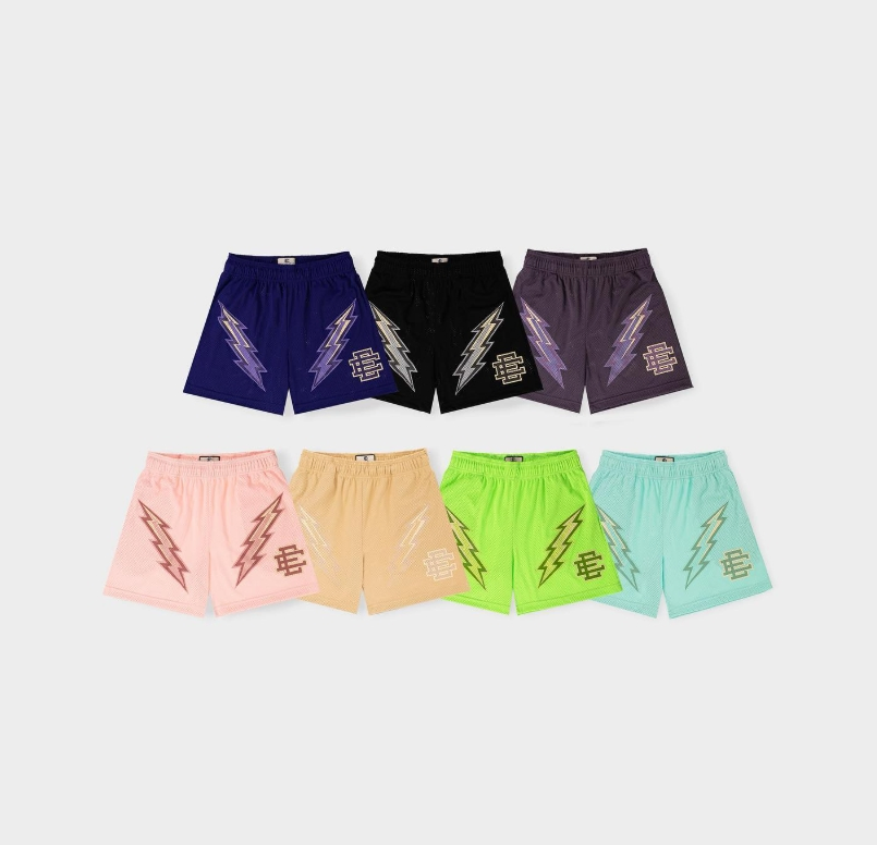 New Eric Emanuel Athletic Shorts with Drawstring and Side Pockets