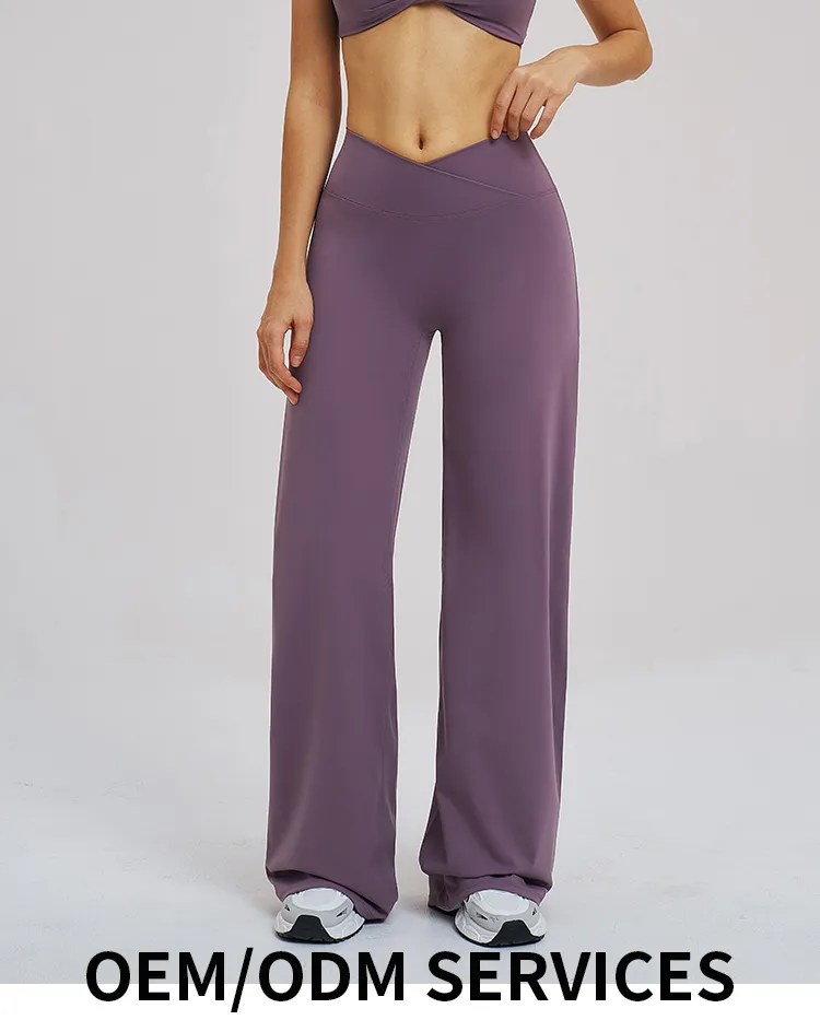 High Waist Wide Leg Trousers