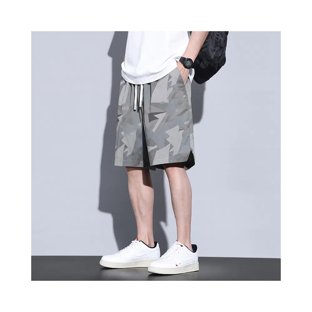 Customized Thin Trend Loose Straight Plus Size Waterproof Men's Athletic Shorts