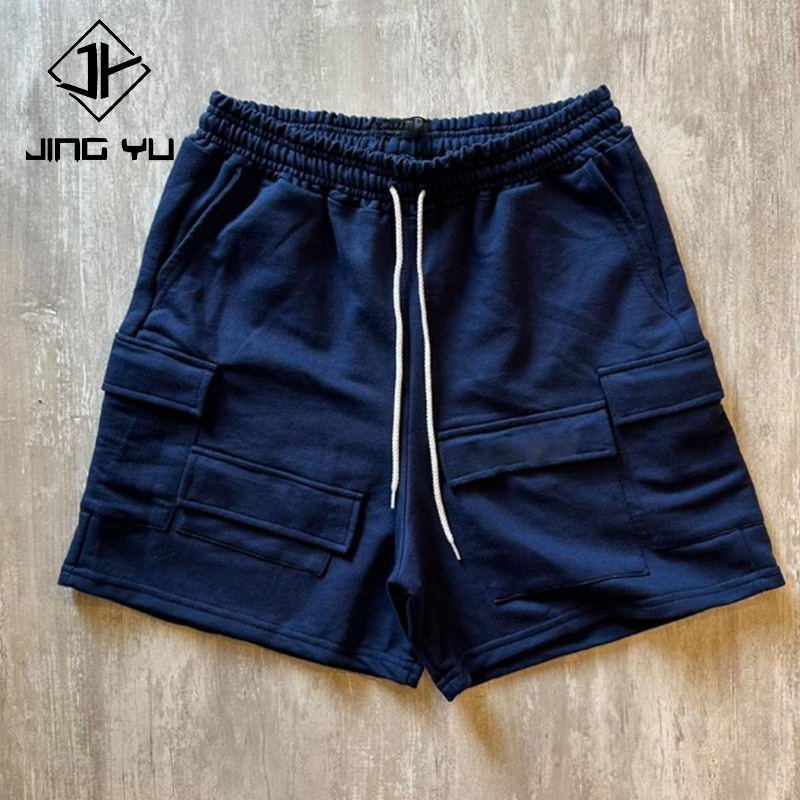 Custom Unisex Summer Beach Running Gym Pocket Screen Printing Cargo Cotton Shorts