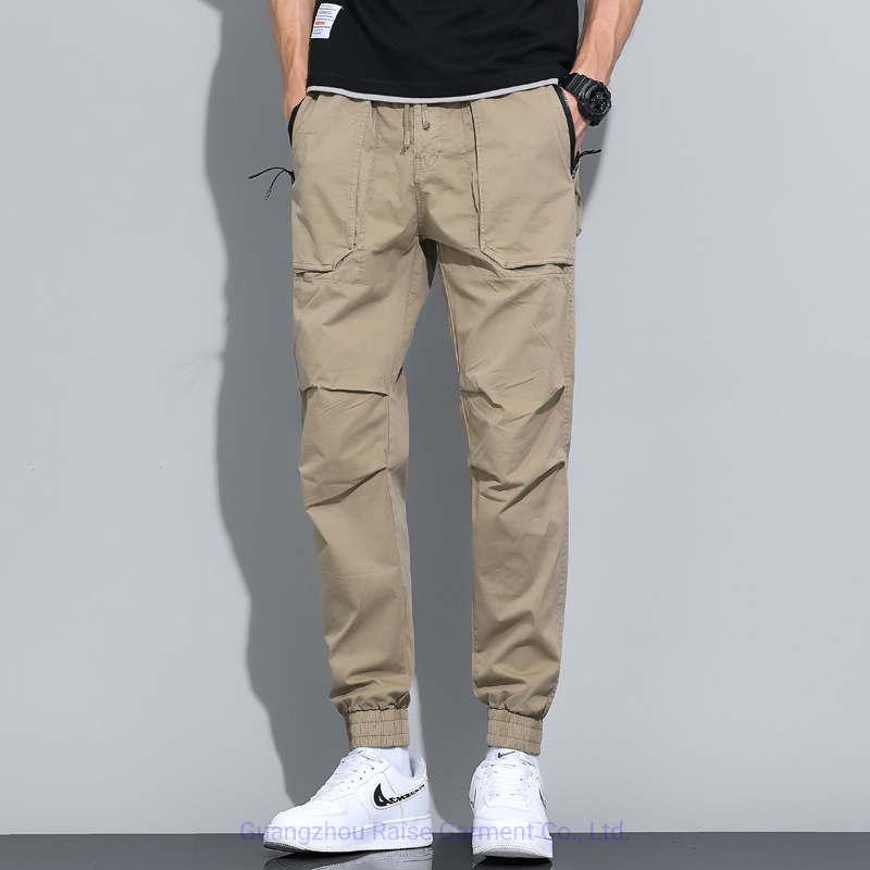 Fashion Men′ S 100% Cotton Chino Cargo Pants