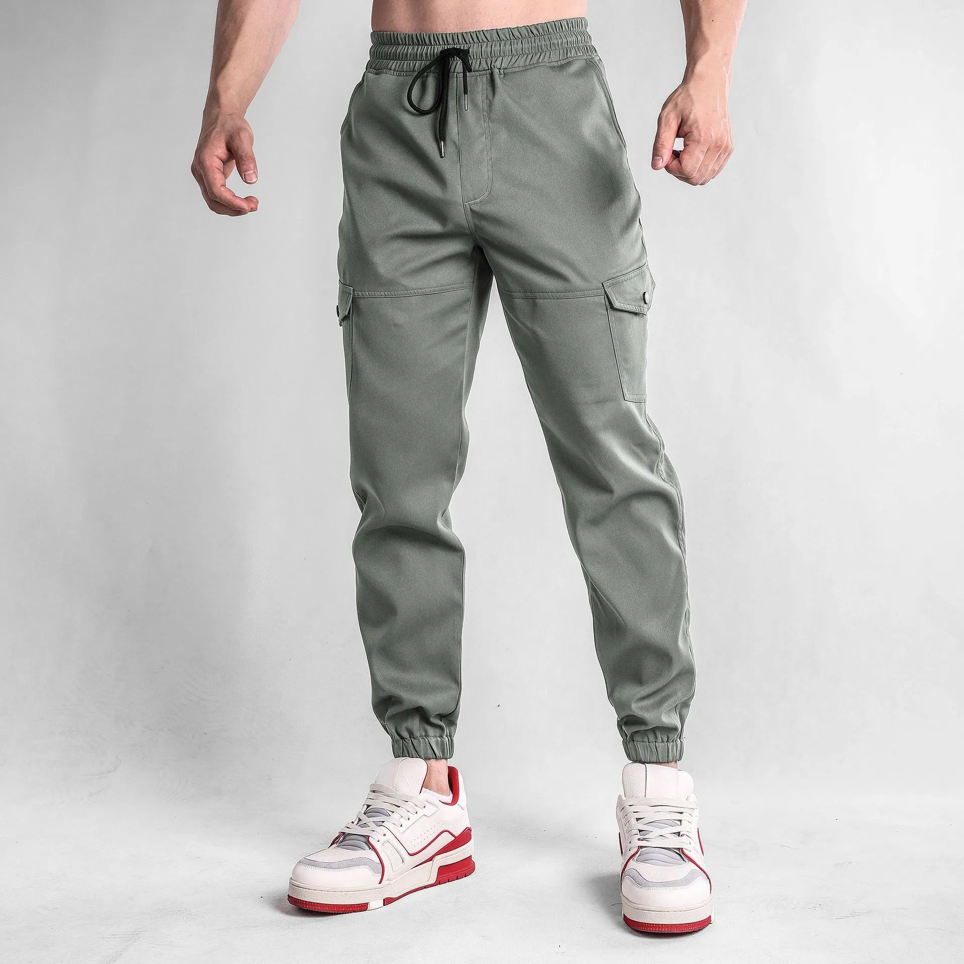 Golthan Wholesale Men High Quality Custom Logo Nylon Athletic Golf Wear Blank Sports Jogger Pants