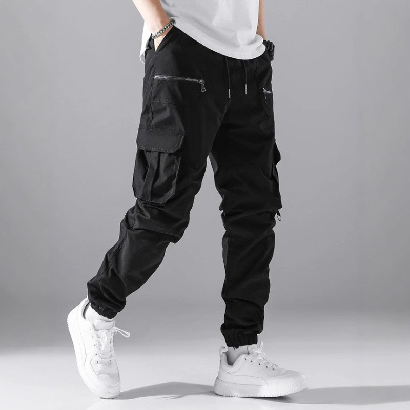 Customizable High Quality Canvas Breathable Slim Fit Multi-Pocket Men's Cargo Trousers