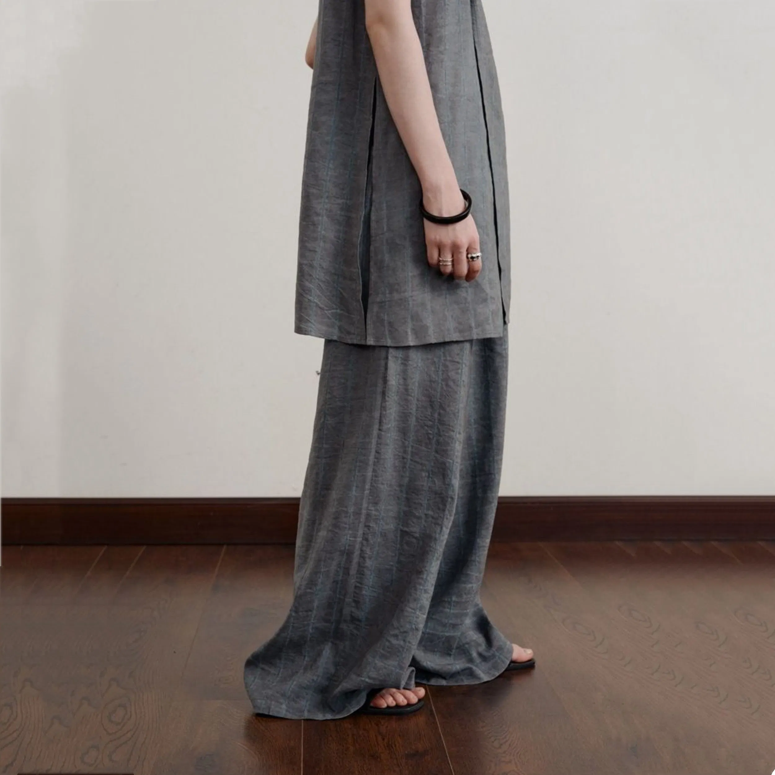 Stylish Women's Tie-Dyed Wide Leg Trousers for Summer