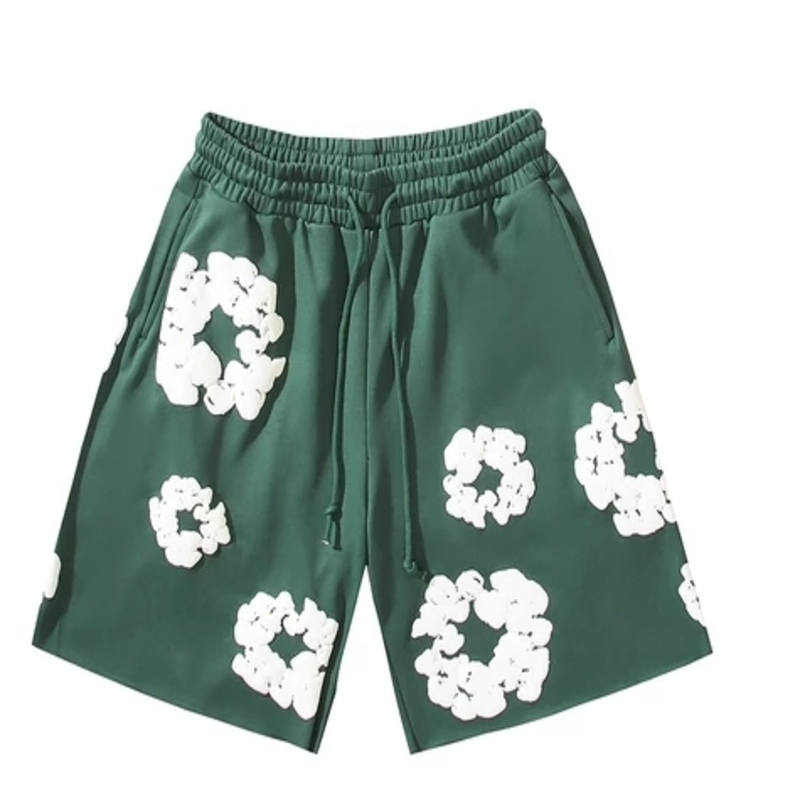 Denim Tears Shorts, Tracksuits &amp; Premium Jeans Bold Green Streetwear Collection