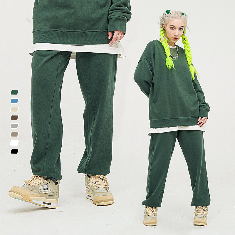 Wholesale Men's Terry 100% Cotton 380 GSM Sweatpants Fashion Jogger Pants Streetwear Men Jeans Sports Wear Trousers Track Pants