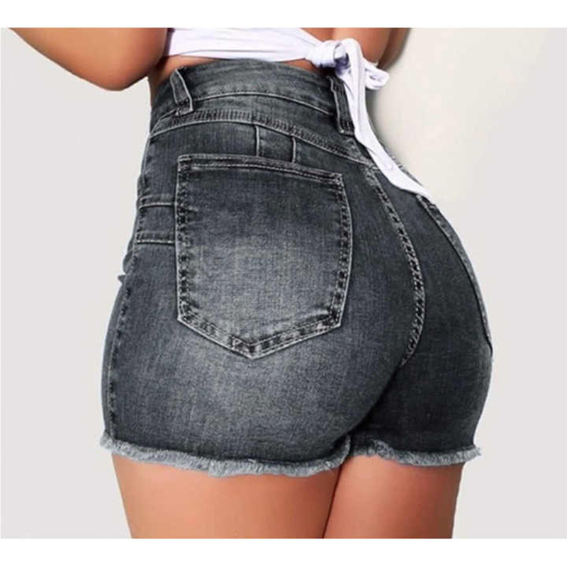 Women's Summer High Waisted Mini Denim Shorts Sexy Women