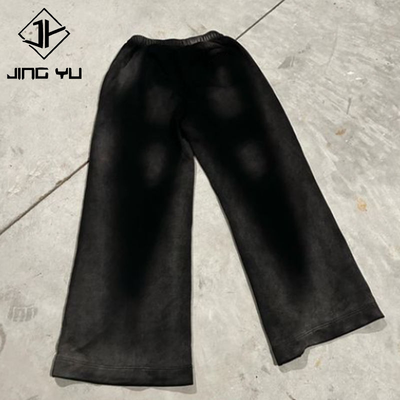 Custom Heavyweight Stacked Straight Baggy Oversized Jogger Pants Men Sweatpants
