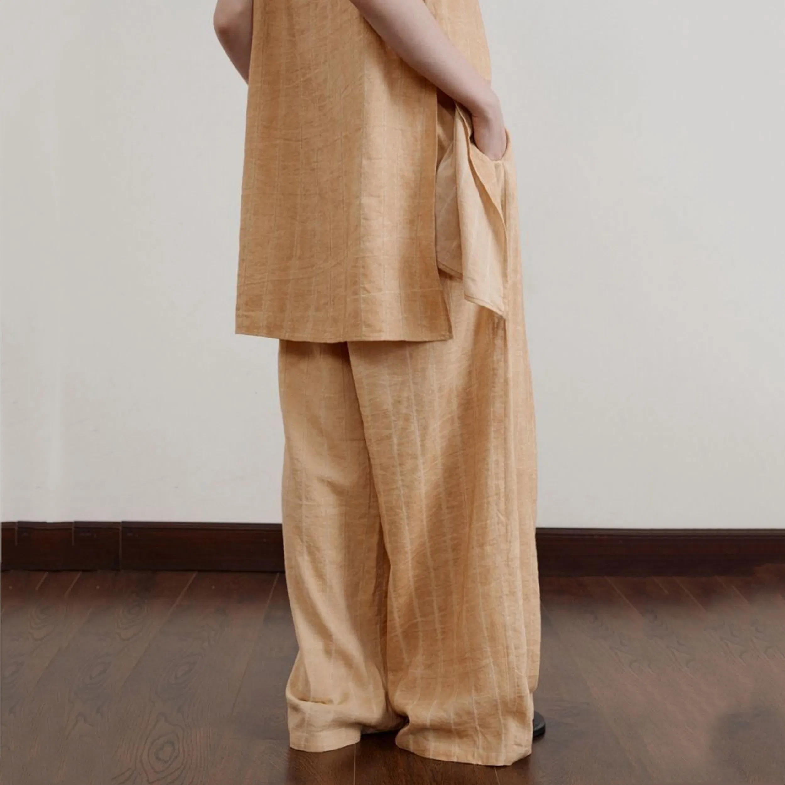 Stylish Women's Tie-Dyed Wide Leg Trousers for Summer