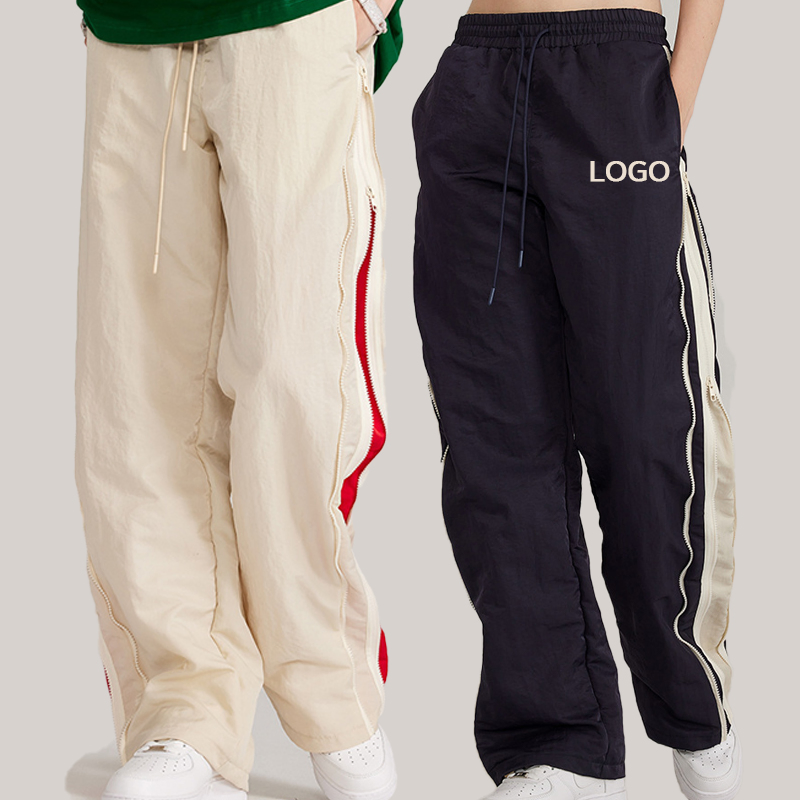 Unisex Sweatpants Custom High Waist Sports Jogger Pants Plus Size Polyester Loose Sweat Trousers