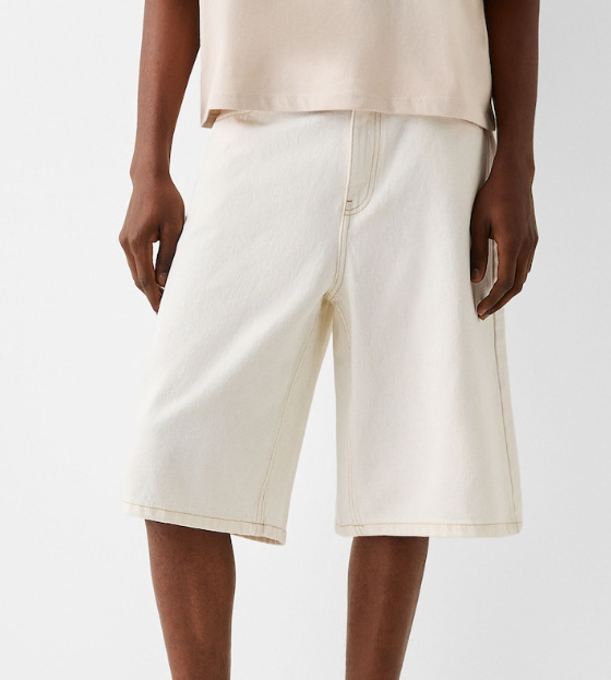 Bulk 95% Cotton 5% Spandex Straight Leg 7-9 Inch Mens Denim Shorts