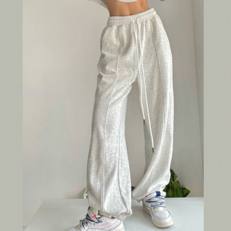 High Waist Pants Women Wide Leg Trend Hip-Pop Track Sport Pants Trousers