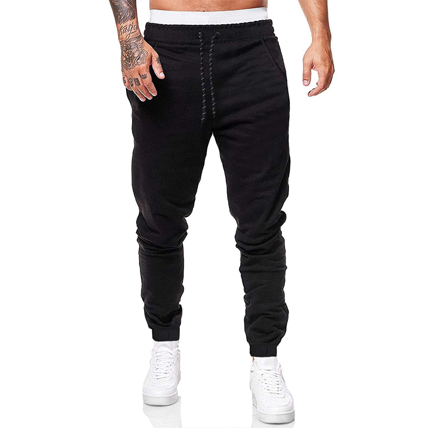 Factory Price Mens Casual Sports Fitness Trousers Cotton High Quality Jogger Pants for Men