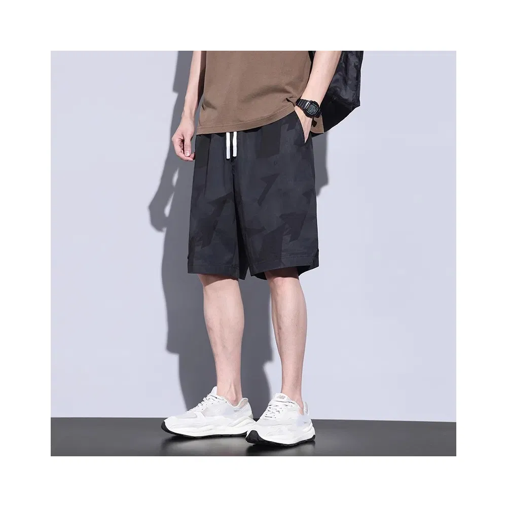 Customized Thin Trend Loose Straight Plus Size Waterproof Men's Athletic Shorts