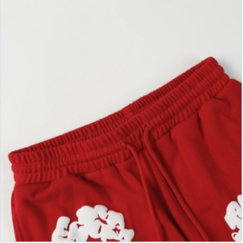 Denim Tears Men's Street Style 3D Floral Print Elastic Waist Shorts