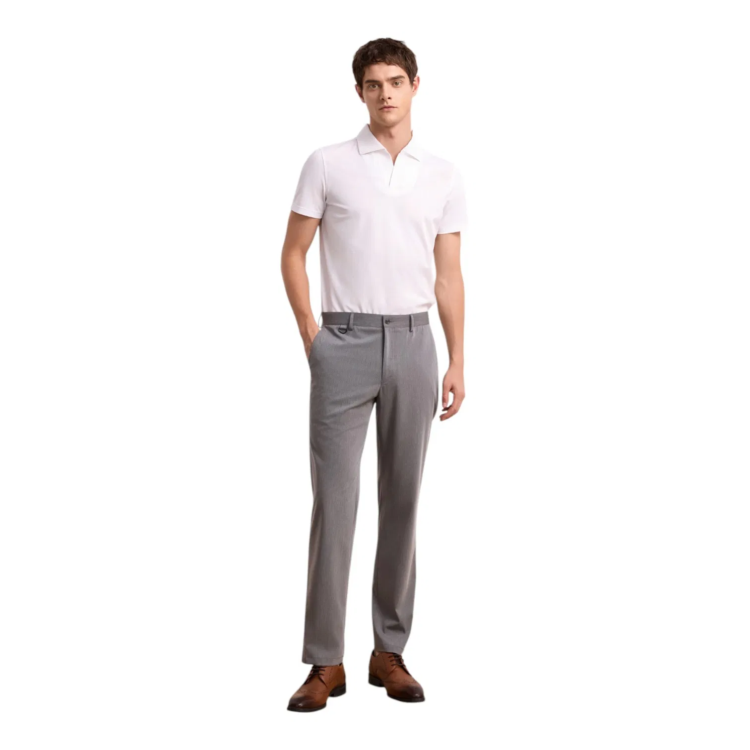 Refined Slim Fit with Fine Wool for Corporate and Office Tailor Made Trouser