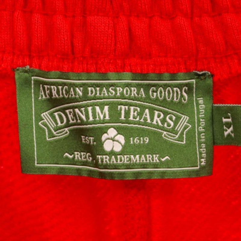 Denim Tears Men's Street Style 3D Floral Print Elastic Waist Shorts