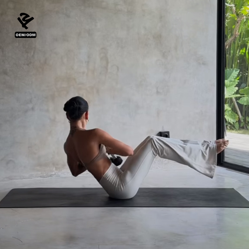 High Waist Flare Yoga Pants Custom Logo Women Activewear Trousers