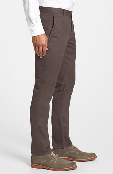 Wholesale OEM Tailored Fit Washed Cotton Men's Chino Pants