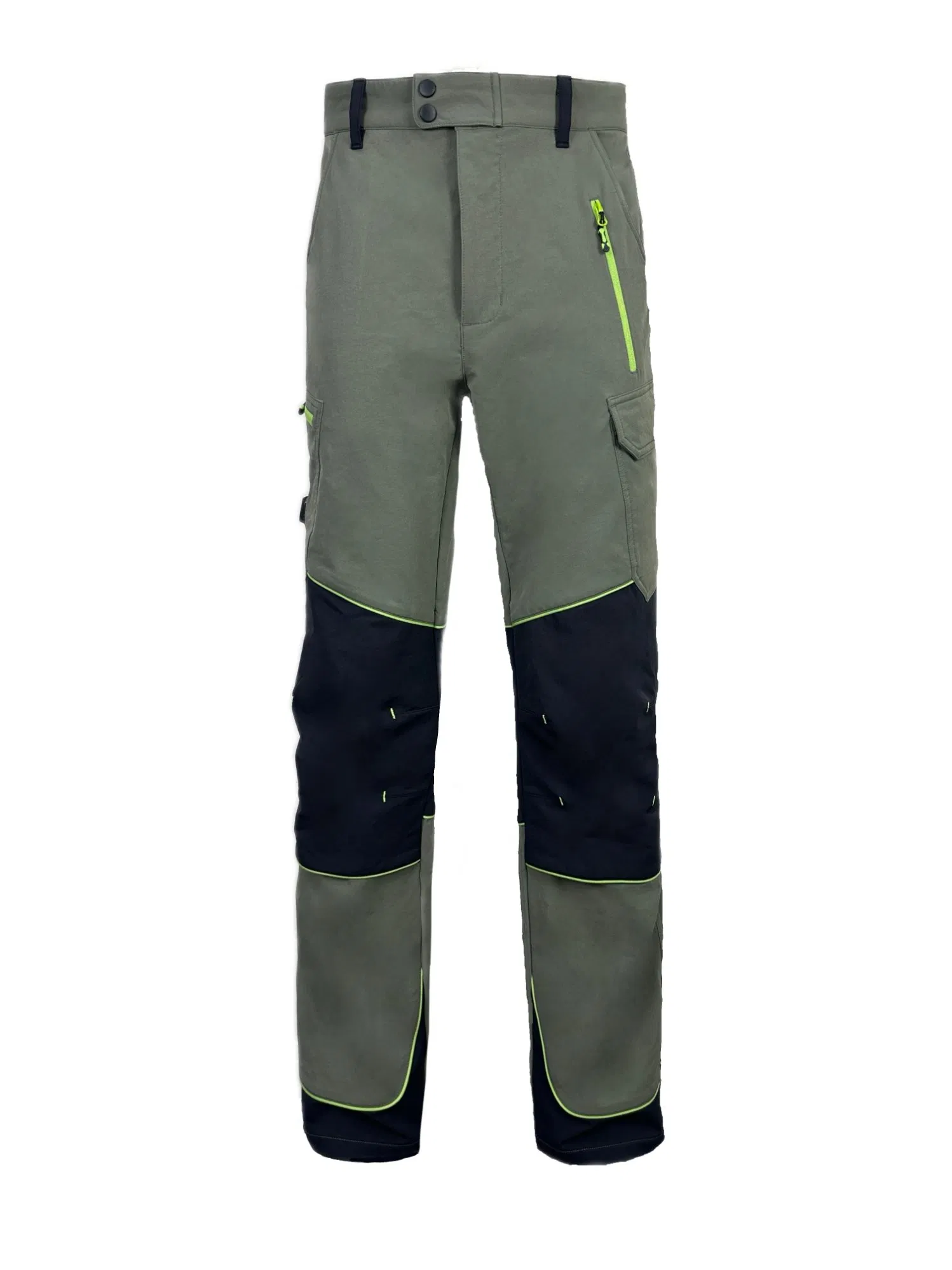 Men's Industrial Work Cargo Pants Reinforced Knee Multi Functional Trousers