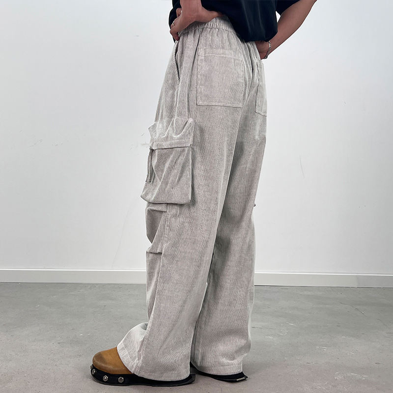 Washable Exquisite Workmanship Men Cargo Trouser for Cafe Party