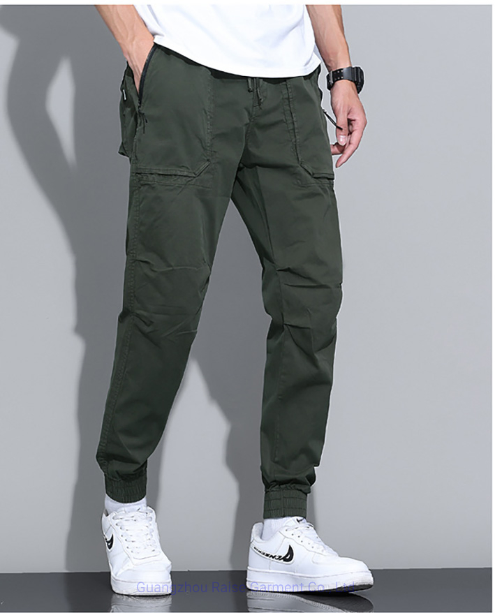Fashion Men′ S 100% Cotton Chino Cargo Pants