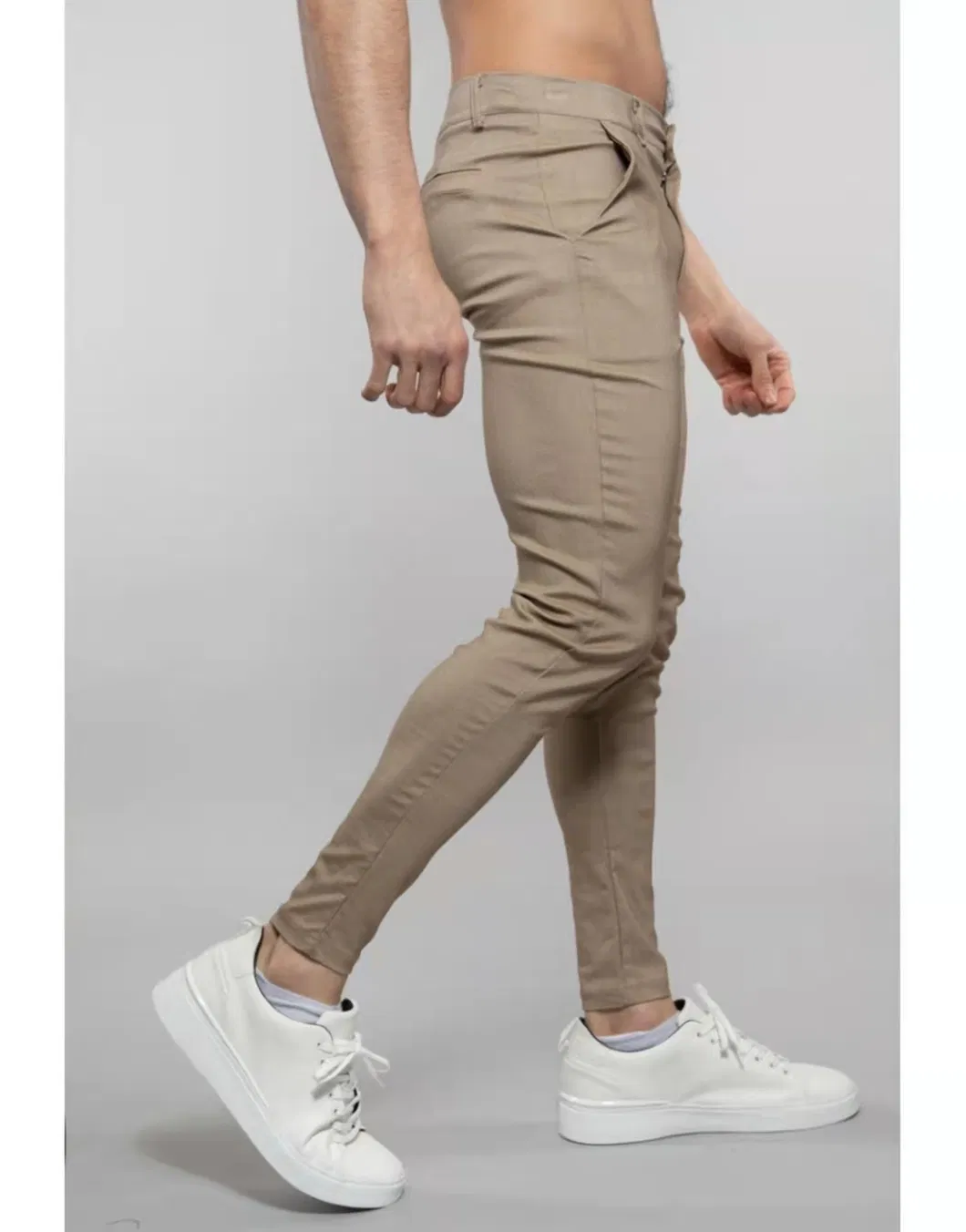 Casual Trouser Men's Cotton Elsatane Chino Pants