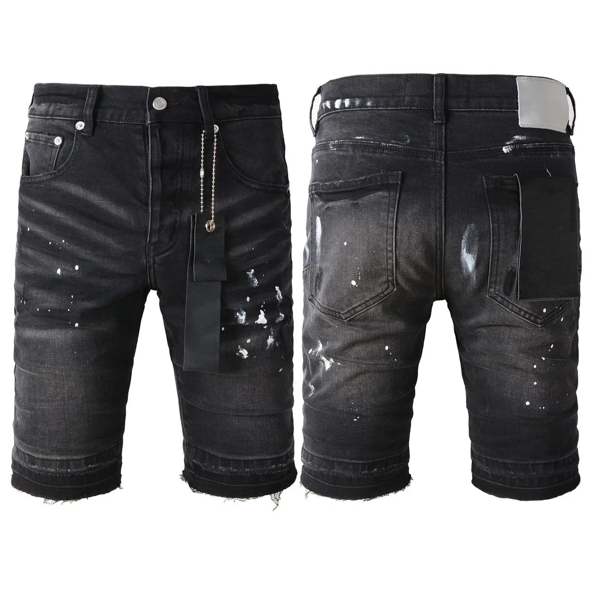 High Quality Custom Designer Men's Vintage Summer Street Fashion Jeans Shorts Casual Wholesale Ripped Denim Style